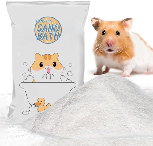 Meow&Woof Bath Sand for Hamster 2.2 lbs Dust Free Desert Sand or Potty Litter Sand for Chinchillas Gerbil Syrian Mice Small Animals Trial Version 2.2 Lbs