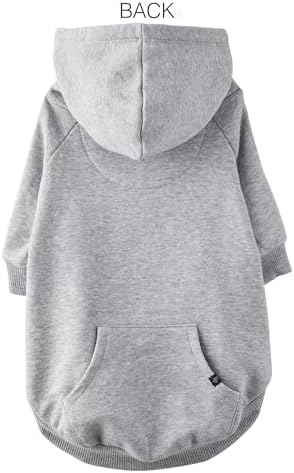 Pet Passion Rocky II Dog Hoodie, Heather Grey, XXX-Small