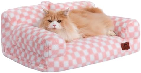 Hollypet Small Dog Large Cat Bed Puppy Couch Beds for Pets up to 25 lbs