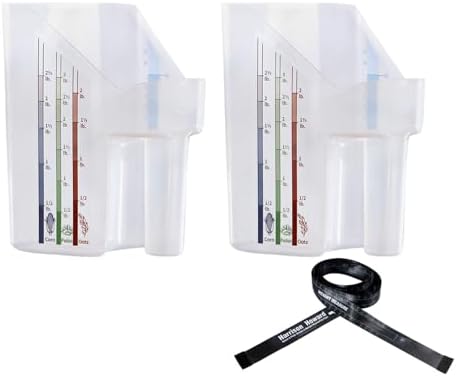 Harrison Howard Feed Scoop for Equine Precision Plastic Measuring Scoop with Measurement Markings Perfect for Stable Use Measuring Sweet Feed Pellet Oats Grain Water