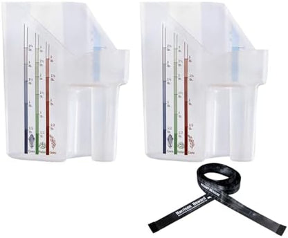 Harrison Howard Feed Scoop for Equine Precision Plastic Measuring Scoop with Measurement Markings Perfect for Stable Use Measuring Sweet Feed Pellet Oats Grain Water