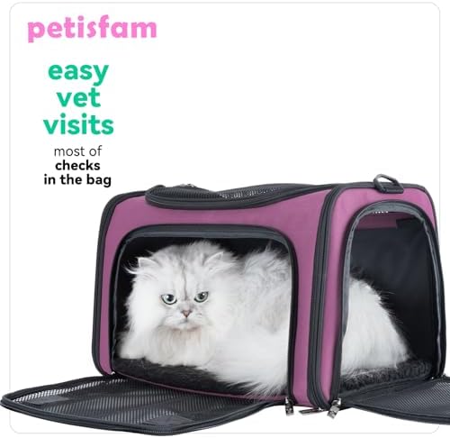 Easy Load Pet Carrier for Medium Cats and Small Dogs