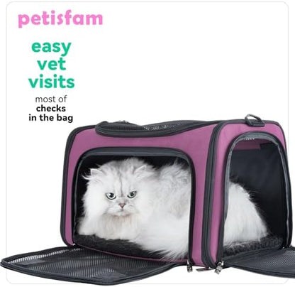 Easy Load Pet Carrier for Medium Cats and Small Dogs