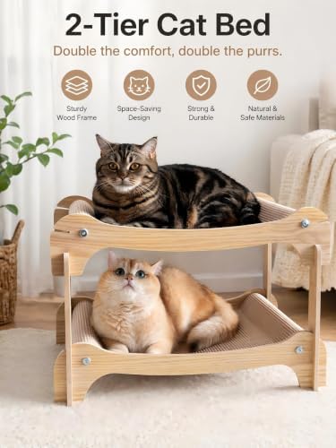 Two Level Sisal Cat Scratcher Bed