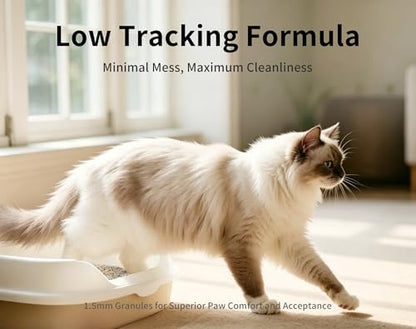 Mixed Cat Litter, Tofu & Bentonite Blend, Instant Clumping & Flushable, Low Dust, Superior Odor Control, Low Tracking, Lightly Scented Litter for Multi-Cat Homes, 11 lb (5.5lb x 2)