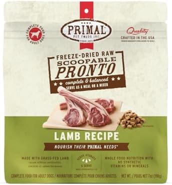 Primal Pronto Mini Nuggets, Freeze Dried Dog Food, Lamb, 7 oz