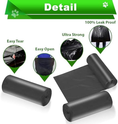 Dog Waste Bags - 200 Pcs Dog Poop Bags for 20L Dog Poop Trash Can
