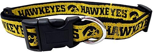 Pets First Collegiate PET Collar OLD VERSION Iowa Hawkeyes Dog Collar, Size Medium. Best Sports Team Collar for Dogs & Cats. A Shiny & Colorful Dog & Cat Collar Licensed by The NCAA