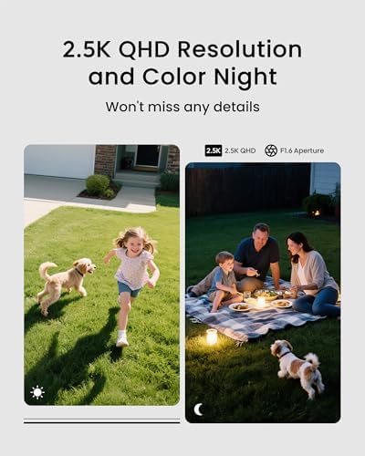 youkey Wireless Security Camera Outdoor, No Monthly Fee, Battery Powered, 2.5K QHD WiFi 6, Magnetic Mount, AI Human & Pet Detection, 8GB Local Storage, Color Night Vision