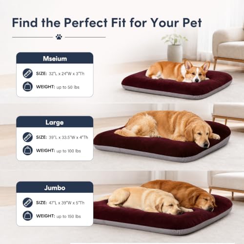 Magic Dog Orthopedic Extra Large Dog Bed 47 Inch, Super Soft XL Pet Bed