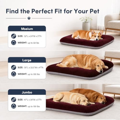 Magic Dog Orthopedic Extra Large Dog Bed 47 Inch, Super Soft XL Pet Bed