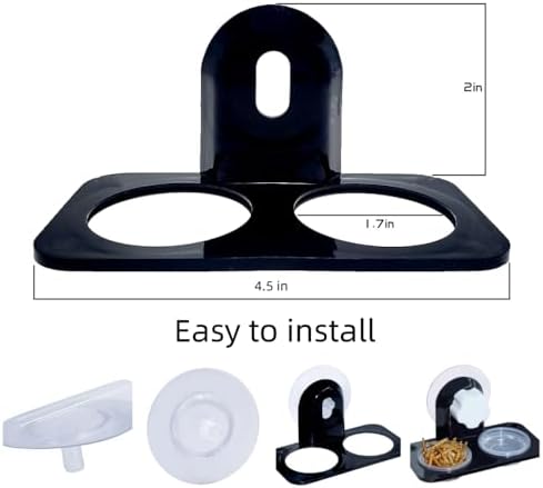 Lizard Gecko Feeding Ledge Holder, with 100 pcs 0.5oz Food Cups Dish