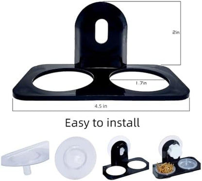 Lizard Gecko Feeding Ledge Holder, with 100 pcs 0.5oz Food Cups Dish