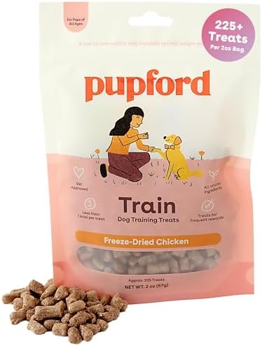 Pupford Freeze Dried Training Treats for Dogs & Puppies (Chicken, 2 oz)