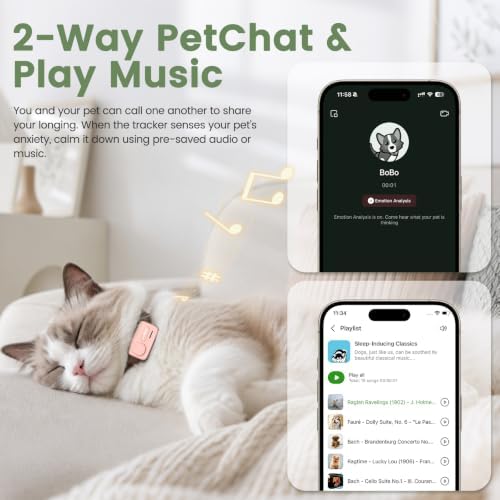 GPS Tracker for Dogs & Cats, Smart Real-Time Virtual Fence for Pet Tracker