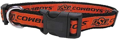 Pets First Collegiate PET Collar OLD VERSION Oklahoma State Cowboys Dog Collar, Size Large. Best Sports Team Collar for Dogs & Cats. A Shiny & Colorful Dog & Cat Collar Licensed by The NCAA
