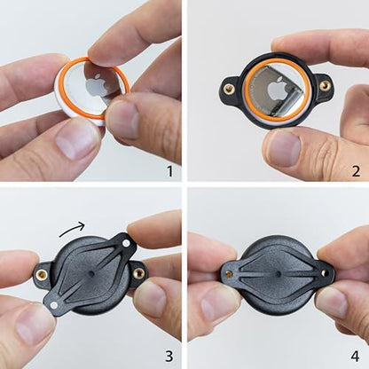 AirTag Dog Collar Holder - Compact - Elevation Lab (4 Pack)