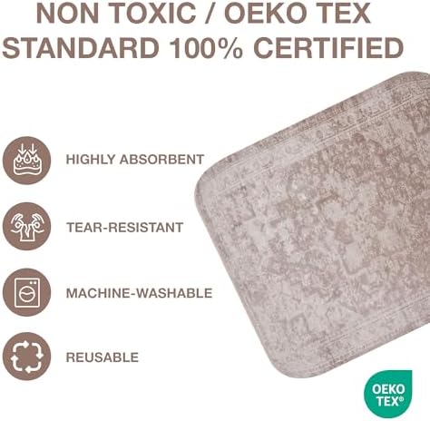 PUPIBOO Washable Pee Pads for Dogs and Cats - Super Absorbent Reusable Puppy Training Pads - 100% Waterproof, Leak-Proof & Non-Slip Whelping Pads for Pet Housebreaking