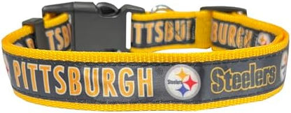 Pets First NFL Pittsburgh Steelers Licensed PET COLLAR, Extra Large - Heavy-Duty, Strong, and Durable Dog Collar. Available in 31 Football Teams and 4 Sizes