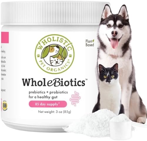 Prebiotics & Probiotics for Dogs & Cats Digestive Health, 3 Oz, 85 Scoops