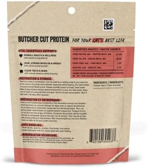 Vital Essentials Cat Treats, Chicken Hearts, Freeze Dried | Single Ingredient | 0.8 OZ | Pack of 6
