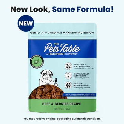 The Pets Table Air Dried Dog Food Variety Sampler Pack, 4 x 1 lb (16 Oz)