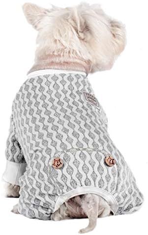 KYEESE Dog Pajamas Cotton Stretchable Dog Pjs Jumpsuit 4 Legs Puppy PJS