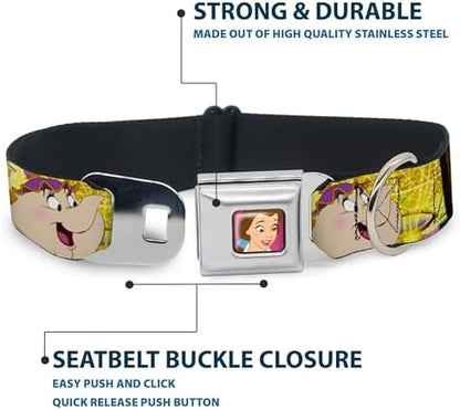 Buckle-Down Seatbelt Buckle Dog Collar - The Little Mermaid Under the Sea Scenes - 1.5" Wide - Fits 13-18" Neck - Small