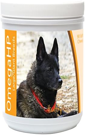 Healthy Breeds Norwegian Elkhound Omega HP Fatty Acid Skin and Coat Support Soft Chews 90 Count
