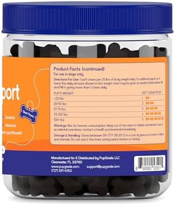 PupGrade Joint Support for Dogs, Beef Flavor - 60 Soft Chews