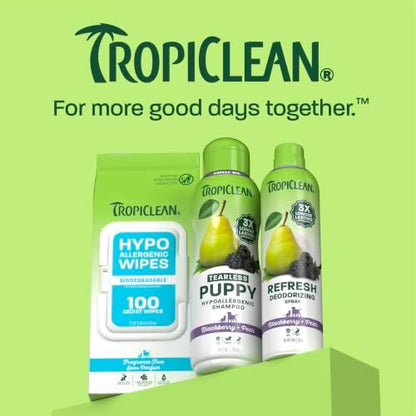 TropiClean Tearless Puppy Shampoo, 3X Long-Lasting Scent, 20oz