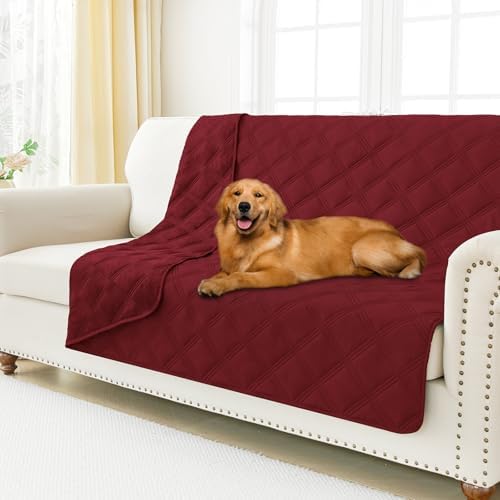 Smiry Waterproof Dog Bed Cover, Reversible Pet Blanket for Sofa Couch