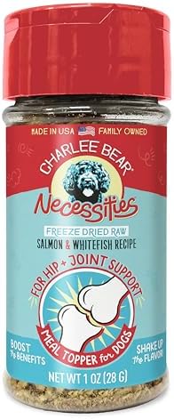 Charlee Bear Freeze Dried Salmon Dog Food Topper, Hip & Joint, 1 oz