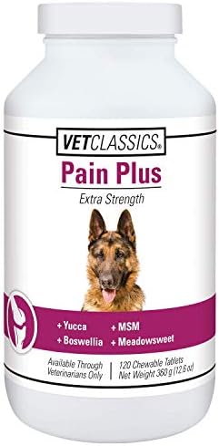 Vet Classics Pain Plus Extra Strength Dog Supplement - 120 Tablets