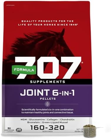 Formula 707 Joint 6in1 Supplement for Horses, 20 lb, 160-320 Servings