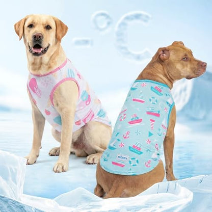 KYEESE 2Pack Dog Shirt for Large Dogs Soft Breathable T-Shirts, Ice Cream
