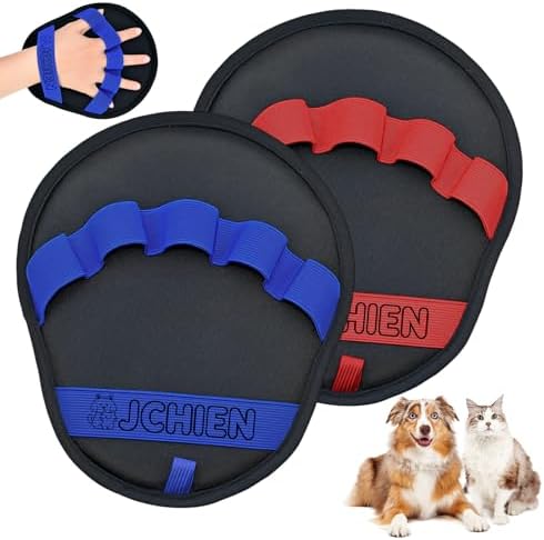 Pet Hair Removal Glove [2 Pack] Electrostatic Dog & Cat Hair Remover Glove