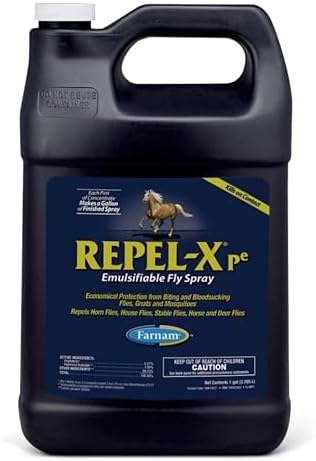 Farnam Repel-X pe Concentrated Fly Spray for Horses & Dogs, 128 Ounces