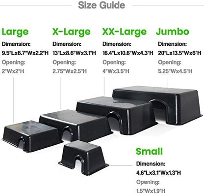 Reptile Hide Box - Gecko & Snake Hide - Durable, Easy to Clean (X-Large)