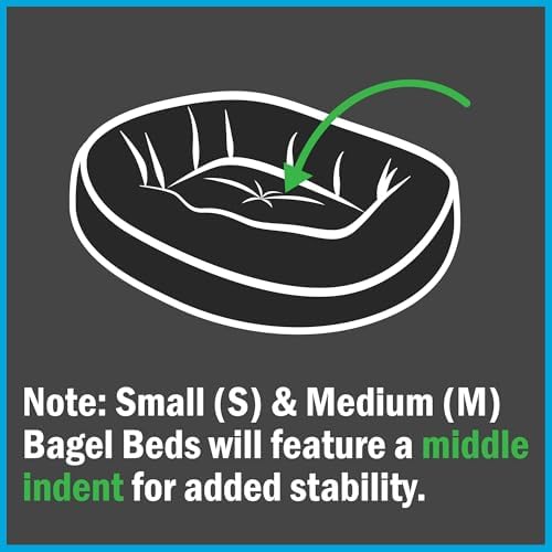 Majestic Pet 32 Inch Suede Calming Dog Bed Washable – Cozy Soft Round Dog Bed with Spine Support for Dogs to Rest Their Head - Fluffy Donut Dog Bed 32x23x7 (Inch) - Round Pet Bed Medium – Rust (2025)