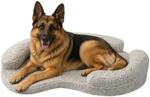 XXL Orthopedic Memory Foam Dog Bed, Large, Beige