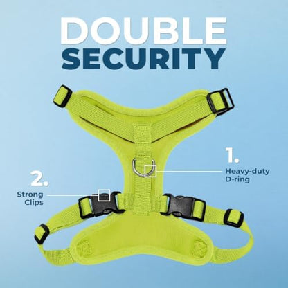 Voyager Step-in Lock Dog Harness - Lime Green, X-Small
