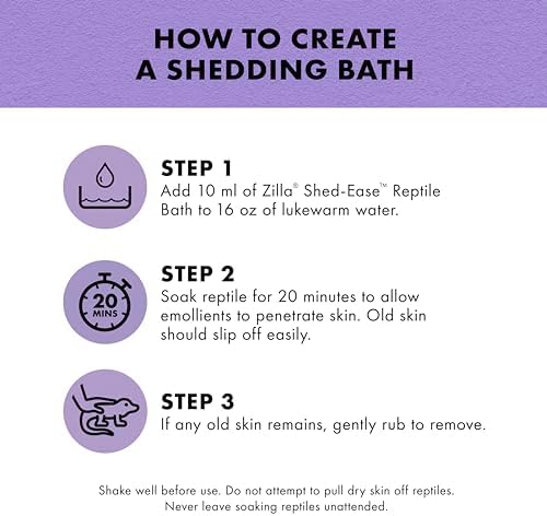 Zilla Shed-Ease Reptile Bath, Shedding Support and Penetrating Bath for All Lizards and Snakes (Pack of 2)