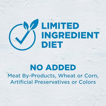 Wellness Simple Limited Ingredient Adult Dry Dog Food, Grain Free Kibble, Sensitive Stomach, Skin & Coat Support, Natural, Chicken Free, Turkey and Potato Recipe, 26 lb Bag