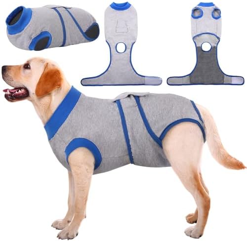 Kuoser Recovery Suit for Dogs Cats, Soft Dog Surgery Suit Female Male Spay