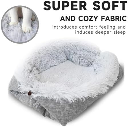 FAMILY'S BACKYARD Cat Bed for Indoor Cats,Foldable, Dual-Style Warm Pet Bed, Suitable for Individual Cats and Small Dogs.Dog beds for Small Dogs，Size:27.56 * 23.62 * 1.18inch.