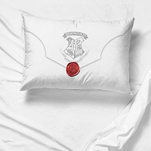 Harry Potter Hogwarts Lettered Wizarding Kids Pillowcase Reversible, White