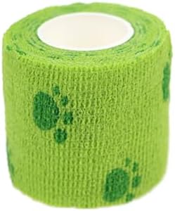 Self Adhesive Bandage Wrap Animal Cohesive Bandage Self Adherent Wrap First Aid Tape for Dogs Cats Horses Birds & Wrist Healing Ankle Sprain (2 Inch G Set 6 Rolls)