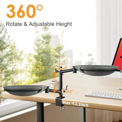 Cat Desk Bed 360° Rotating & Adjustable Cat Bed for Desk Supports to 40 Lbs