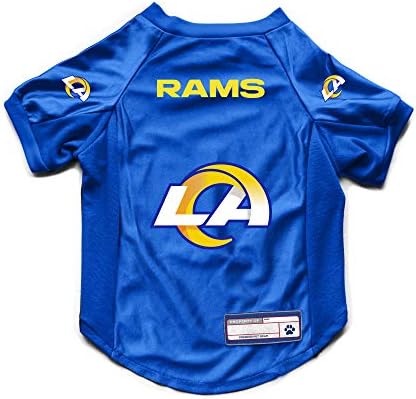 Littlearth NFL Los Angeles Rams Stretch Pet Jersey, Team Color, X-Large